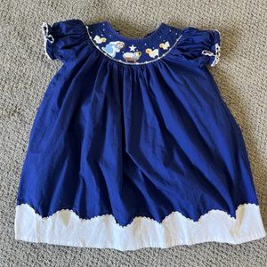 Toddler Smocked Nativity Dress, size 3T